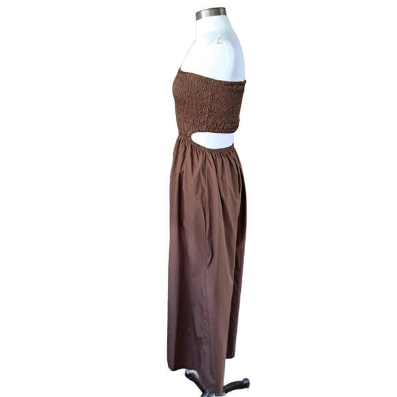 Faithfull the Brand Brown Midi Dress - Picture 4 of 13